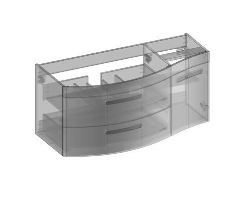 Skrinka pod umývadlo so zásuvkami a úložným priestorom