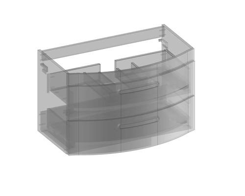 Skrinka pod umývadlo s tromi zásuvkami