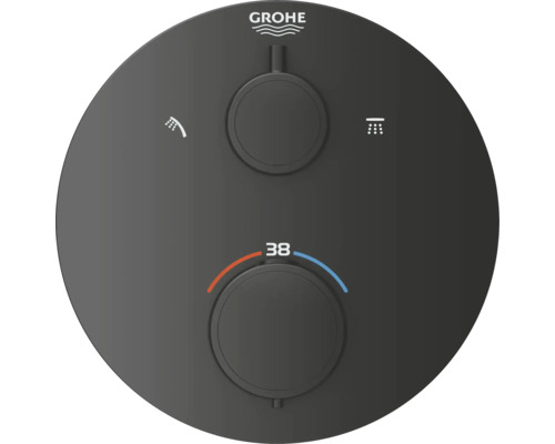 Logo Grohe Sprchová armatúra s dvoma otočnými gombíkmi na reguláciu prietoku vody a teploty