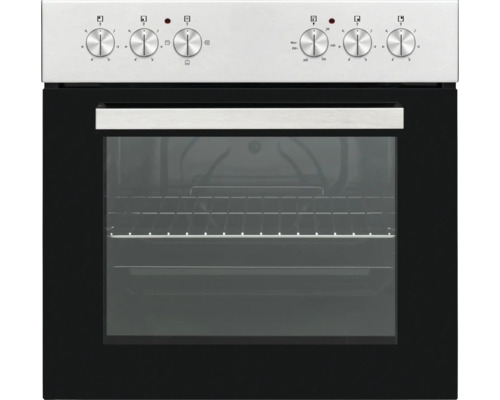 Elektrický sporák s ovládacími gombíkmi a vnútrom s mriežkou