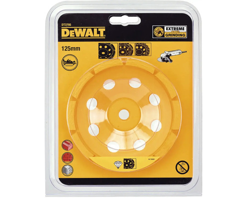 DeWalt diamantový brúsny hrniec, 125 mm, v balení