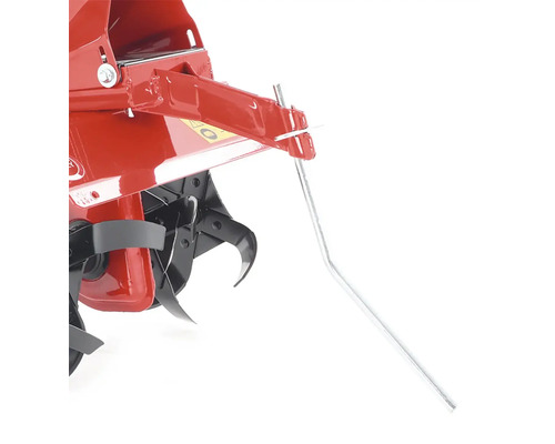 Detailný pohľad na rotavátor s kultivačnými nožmi