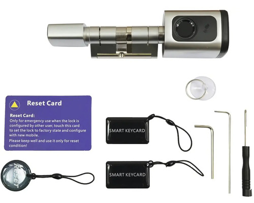 Inteligentný zámok s príslušenstvom, vrátane resetovacej karty a inteligentných kľúčeniek