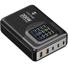 Nabíjačka Viking Technology GaN Pro 200 W s USB portami