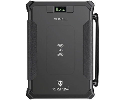Prenosný zdroj napájania Vidar III od spoločnosti Viking Technology s displejom a funkciou bezdrôtového nabíjania
