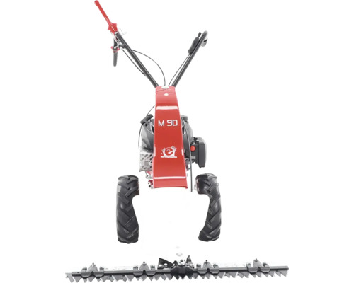 Jednoosový traktor s kosacou lištou do záhrady