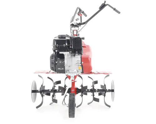 Motorová motyka s hrotmi a kolesami