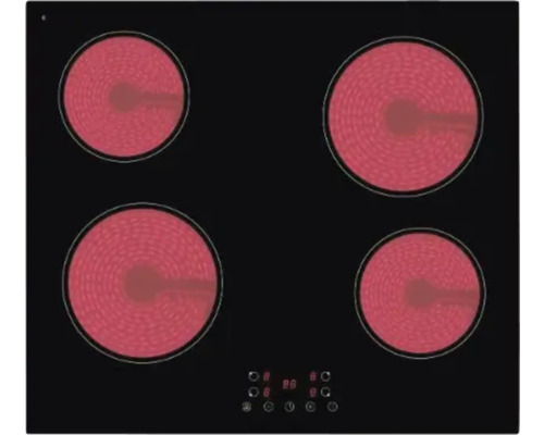 Sklokeramická varná doska so štyrmi varnými zónami