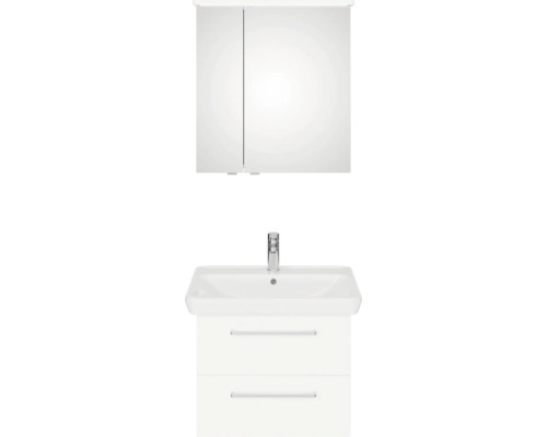 Kúpeľňový set so zrkadlovou skrinkou, umývadlom a spodnou skrinkou