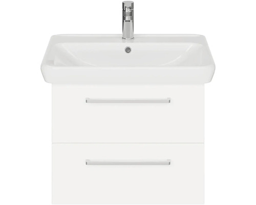 Umývadlo s umývadlovou skrinkou a dvomi zásuvkami