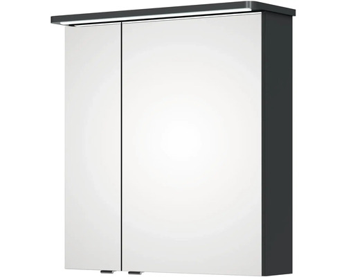 Zrkadlová skrinka s dvomi dvierkami a osvetlením