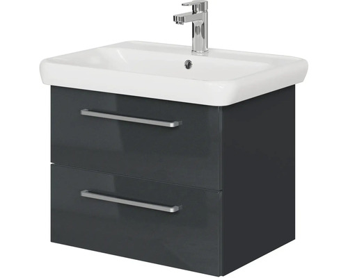 Skrinka pod umývadlo s umývadlom a dvoma zásuvkami