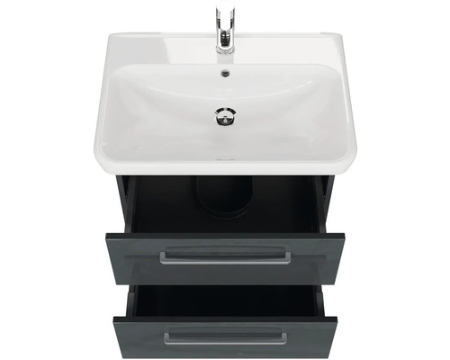 Umývadlo s dvomi zásuvkami a umývadlovou batériou