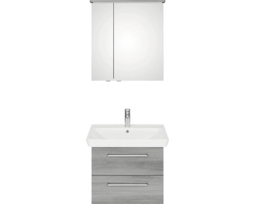 Kombinácia umývadla so zrkadlovou skrinkou do kúpeľne