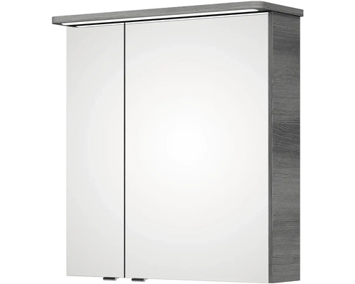 Zrkadlová skrinka s dvomi dvierkami a osvetlením