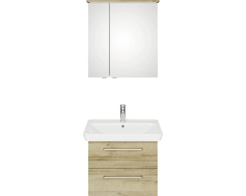 Kombinácia umývadla a zrkadlovej skrinky v kúpeľni