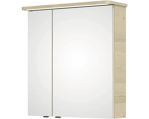 Zrkadlová skrinka s osvetlením a dvoma dvierkami do kúpeľne