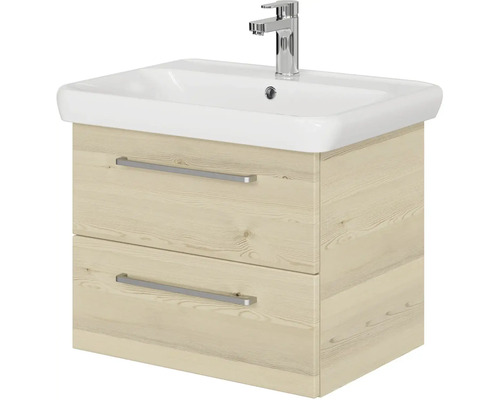 Skrinka pod umývadlo s dvomi zásuvkami, umývadlom a batériou