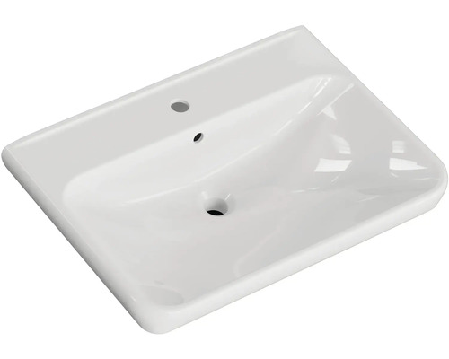 Biele keramické umývadlo