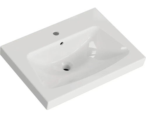 Keramické umývadlo s otvorom pre batériu a prepadom