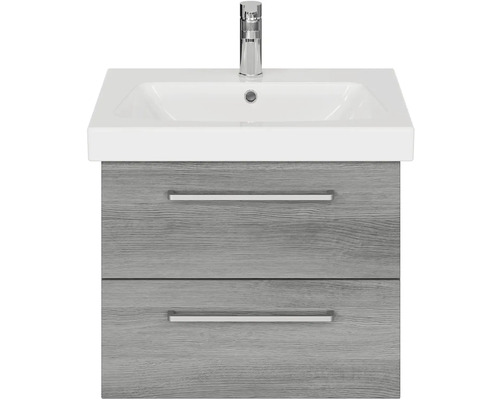 Skrinka pod umývadlo s dvomi zásuvkami a umývadlom na dosku