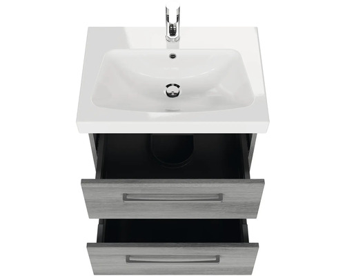 Skrinka pod umývadlo s dvomi zásuvkami a umývadlom