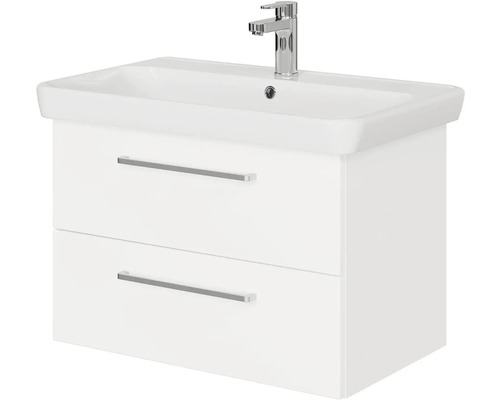 Umývadlo s dvomi zásuvkami a armatúrou