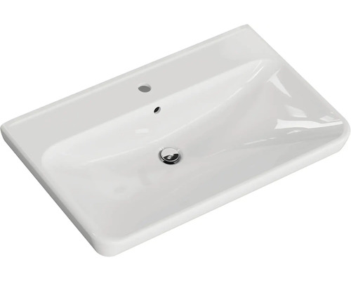 Keramické umývadlo s otvorom pre batériu a prepadom