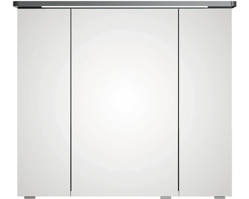 Zrkadlová skrinka s tromi dvierkami a osvetlením