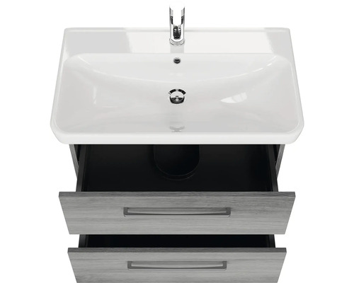 Skrinka pod umývadlo s dvoma zásuvkami, umývadlom a batériou