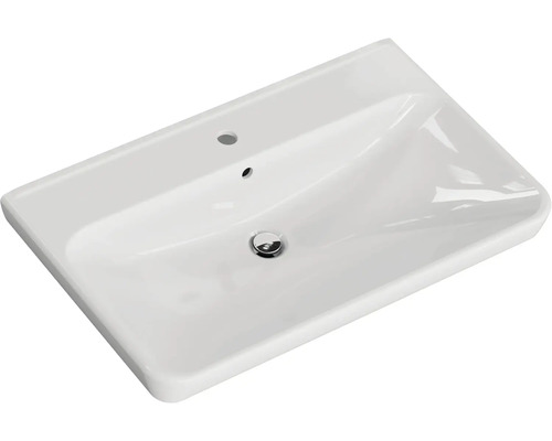 Biele keramické umývadlo do kúpeľne