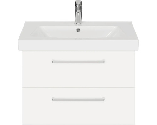 Skrinka pod umývadlo s dvoma zásuvkami a umývadlom na dosku