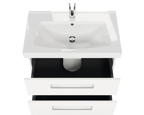 Skrinka pod umývadlo s dvoma zásuvkami a umývadlom