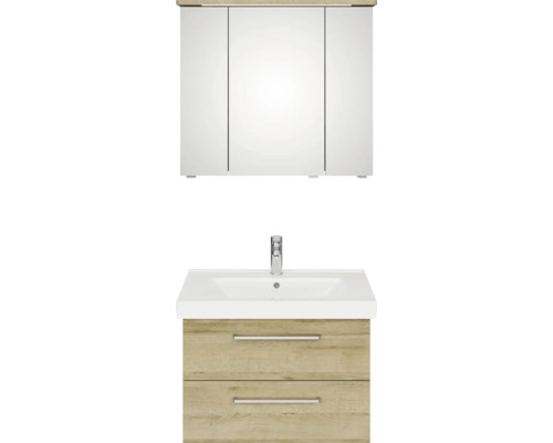 Kúpeľňový set so zrkadlovou skrinkou, umývadlom a spodnou skrinkou