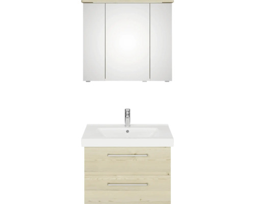 Umývadlo s umývadlovou skrinkou a zrkadlovou skrinkou do kúpeľne