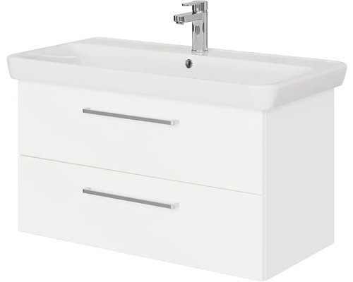 Skrinka pod umývadlo s dvomi zásuvkami a batériou