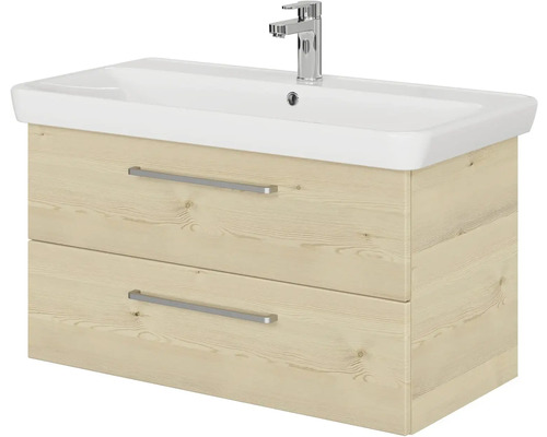 Skrinka pod umývadlo s dvoma zásuvkami, umývadlo a batéria