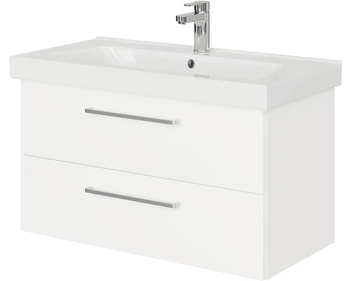 Skrinka pod umývadlo s dvomi zásuvkami a umývadlom