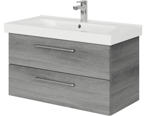 Skrinka pod umývadlo s dvomi zásuvkami a umývadlom