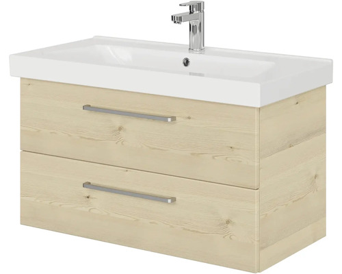 Skrinka pod umývadlo s umývadlom a dvoma zásuvkami