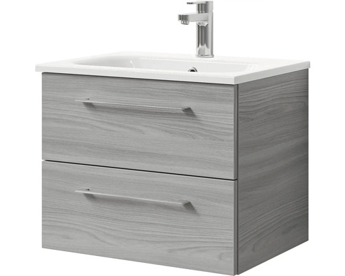 Skrinka pod umývadlo s dvomi zásuvkami a umývadlom