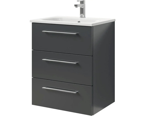 Skrinka pod umývadlo s tromi zásuvkami, umývadlom a batériou