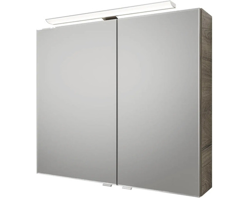 Zrkadlová skrinka s osvetlením a dvoma dvierkami
