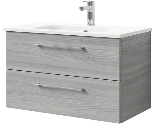 Skrinka pod umývadlo s dvomi zásuvkami a armatúrou