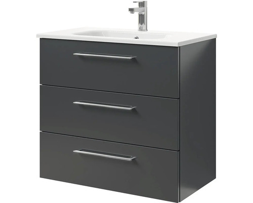 Skrinka pod umývadlo s tromi zásuvkami a umývadlom na dosku