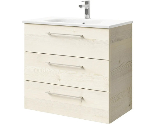 Skrinka pod umývadlo s tromi zásuvkami a umývadlom na dosku