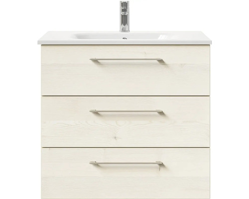 Skrinka pod umývadlo s tromi zásuvkami, umývadlom a batériou