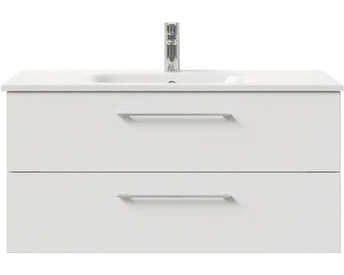 Skrinka pod umývadlo s dvomi zásuvkami a batériou