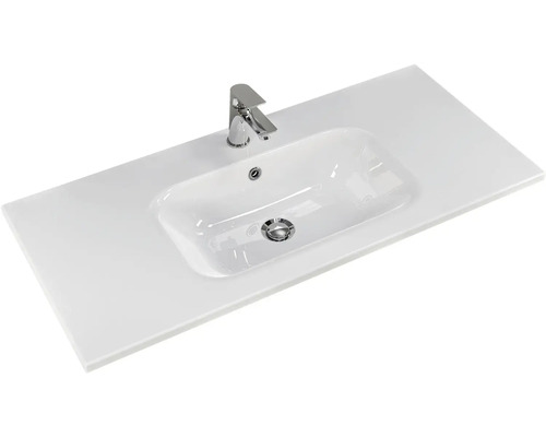 Umývadlová doska s umývadlom a batériou