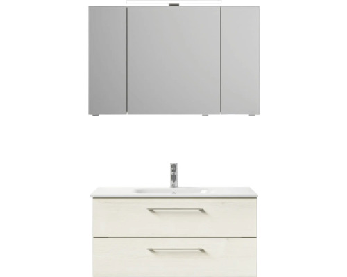 Kúpeľňová umývadlová súprava so zrkadlovou skrinkou